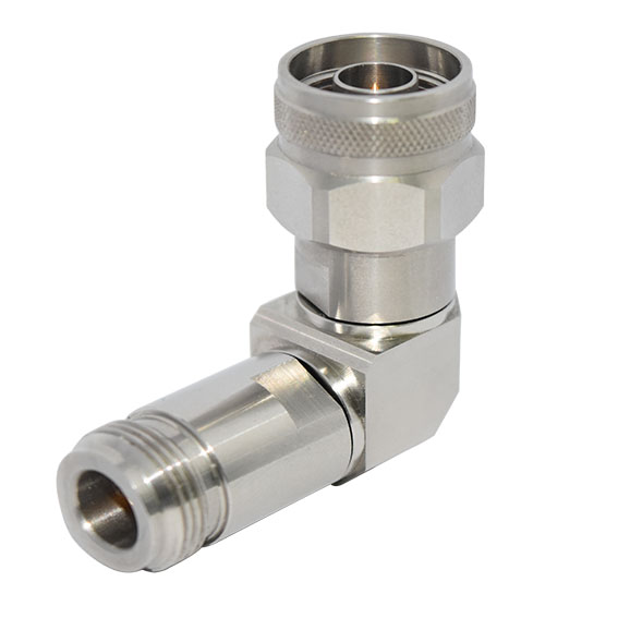 18GHz N(母頭)-N(公頭)射頻轉(zhuǎn)接器，90°直角彎